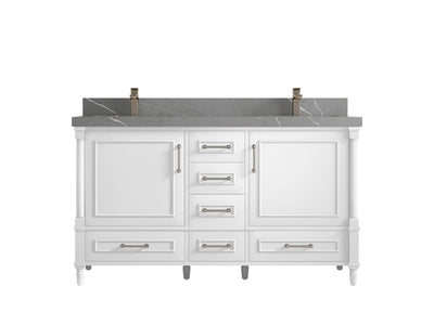 Aberdeen 60 in. W x 22 in. D Double Sink Bathroom Vanity - Willow Bath and Vanity