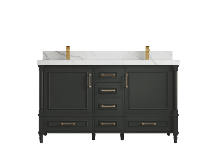 Aberdeen 60 in. W x 22 in. D Double Sink Bathroom Vanity - photo 16