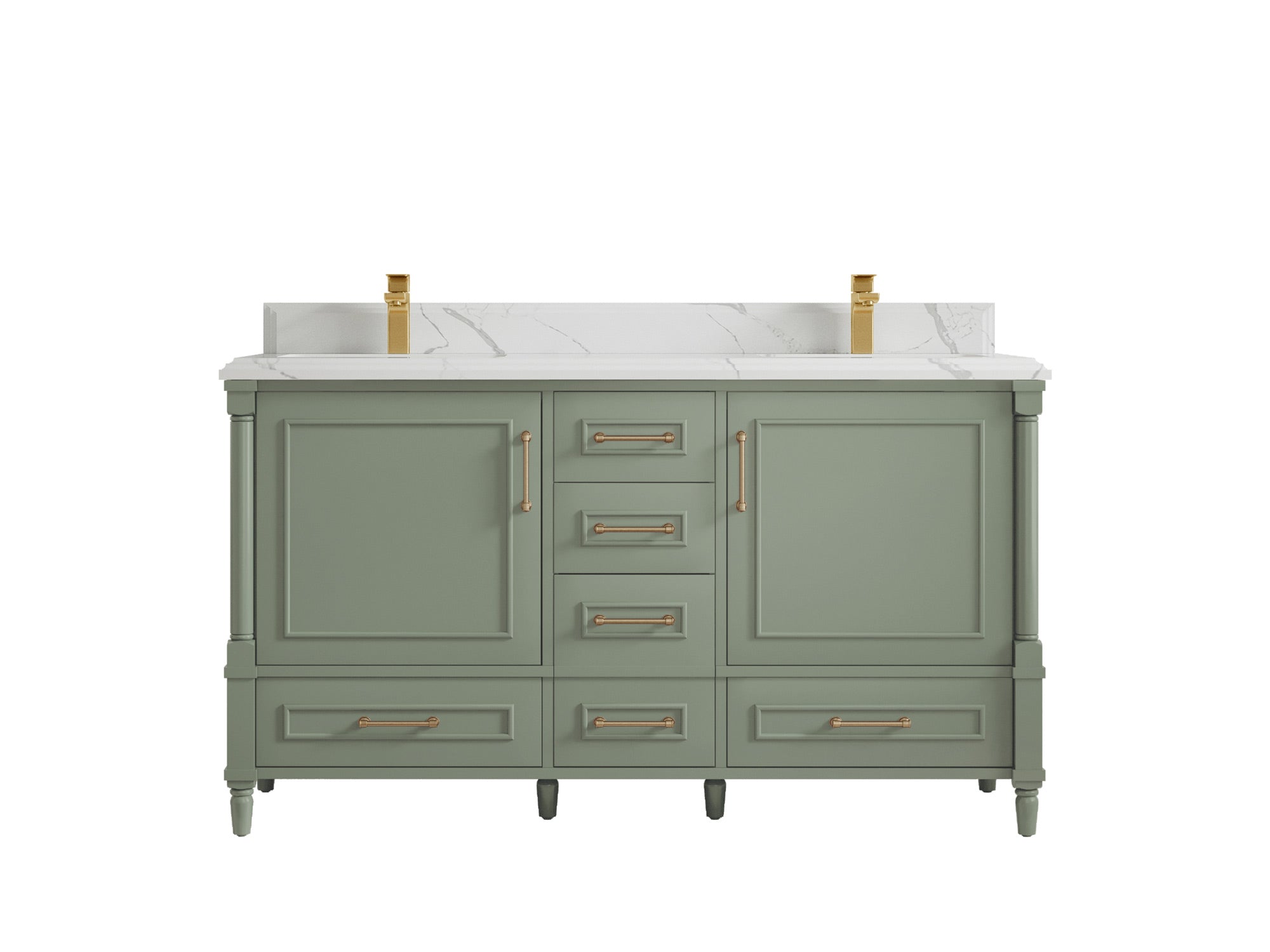 Aberdeen 60 in. W x 22 in. D Double Sink Bathroom Vanity - Willow Bath and Vanity