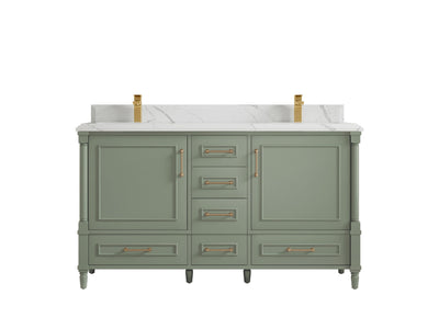 Aberdeen 60 in. W x 22 in. D Double Sink Bathroom Vanity - Willow Bath and Vanity