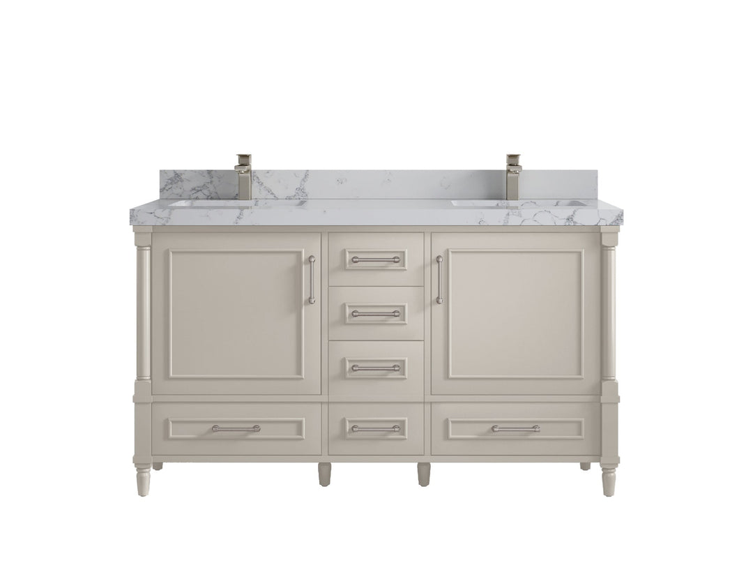 Aberdeen 60 in. W x 22 in. D Double Sink Bathroom Vanity - Willow Bath and Vanity