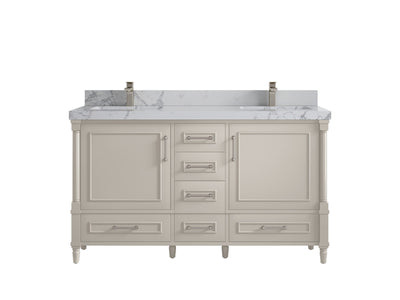 Aberdeen 60 in. W x 22 in. D Double Sink Bathroom Vanity - Willow Bath and Vanity