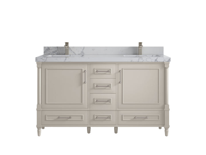 Aberdeen 60 in. W x 22 in. D Double Sink Bathroom Vanity - photo 41