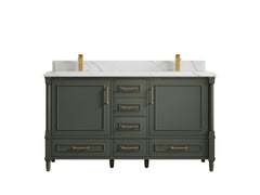 Aberdeen 60 in. W x 22 in. D Double Sink Bathroom Vanity - photo 22