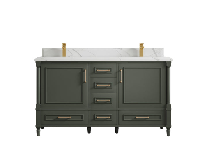 Aberdeen 60 in. W x 22 in. D Double Sink Bathroom Vanity - photo 22