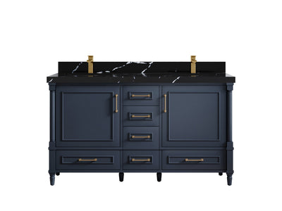 Aberdeen 60 in. W x 22 in. D Double Sink Bathroom Vanity - Willow Bath and Vanity