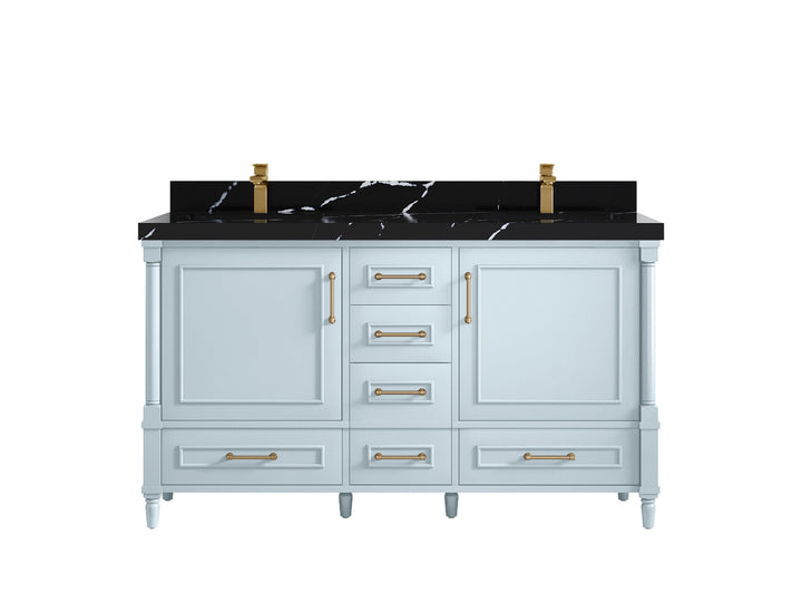 Aberdeen 60 in. W x 22 in. D Double Sink Bathroom Vanity - photo 9
