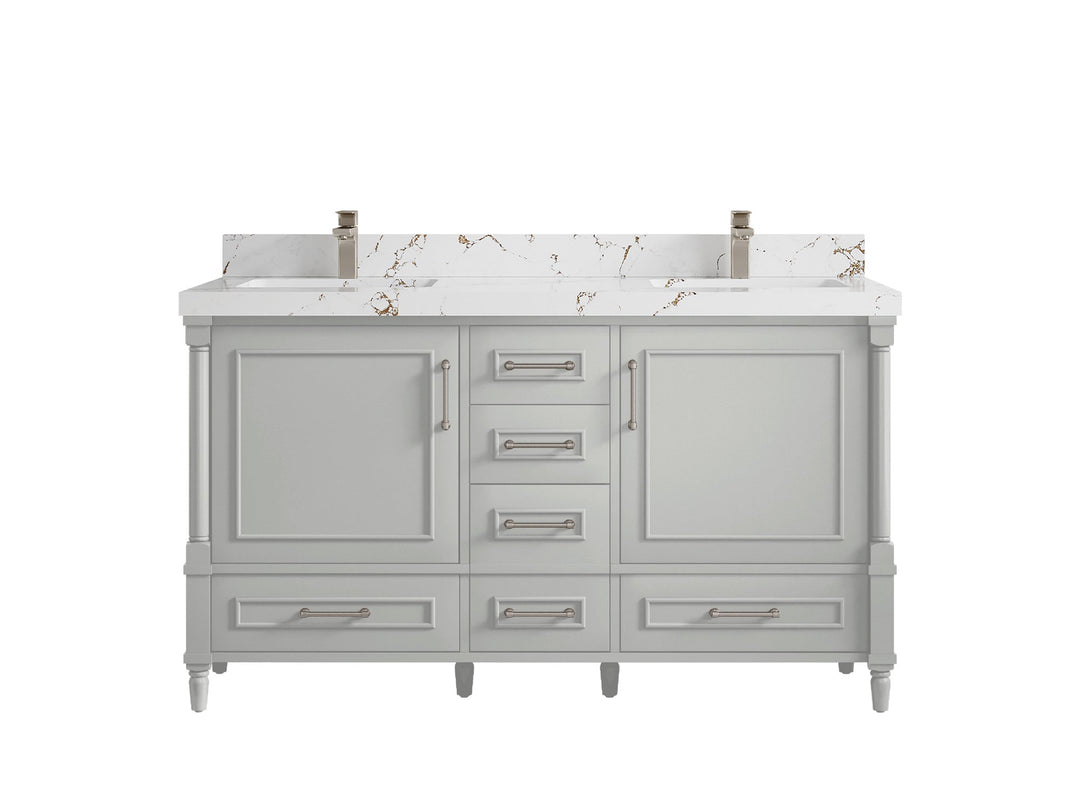 Aberdeen 60 in. W x 22 in. D Double Sink Bathroom Vanity - Willow Bath and Vanity
