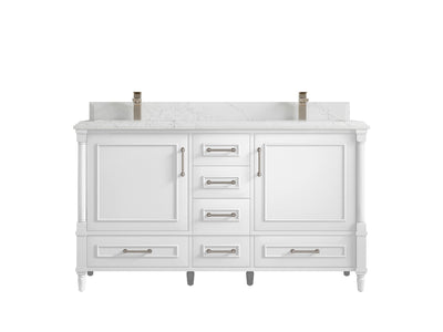 Aberdeen 60 in. W x 22 in. D Double Sink Bathroom Vanity - Willow Bath and Vanity