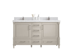 Aberdeen 60 in. W x 22 in. D Double Sink Bathroom Vanity - photo 1