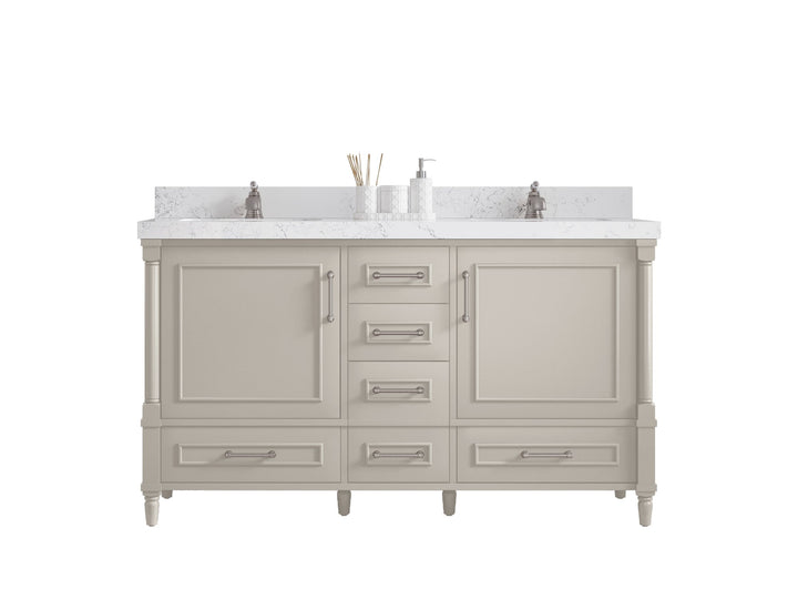 Aberdeen 60 in. W x 22 in. D Double Sink Bathroom Vanity - photo 1