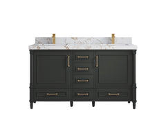 Aberdeen 60 in. W x 22 in. D Double Sink Bathroom Vanity - photo 36