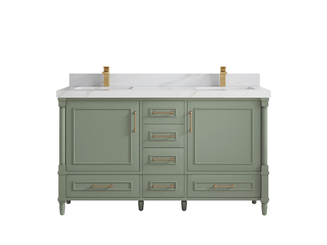 Aberdeen 60 in. W x 22 in. D Double Sink Bathroom Vanity - Willow Bath and Vanity