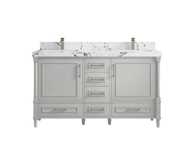 Aberdeen 60 in. W x 22 in. D Double Sink Bathroom Vanity - Willow Bath and Vanity