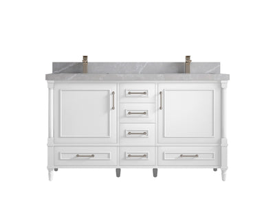 Aberdeen 60 in. W x 22 in. D Double Sink Bathroom Vanity - Willow Bath and Vanity