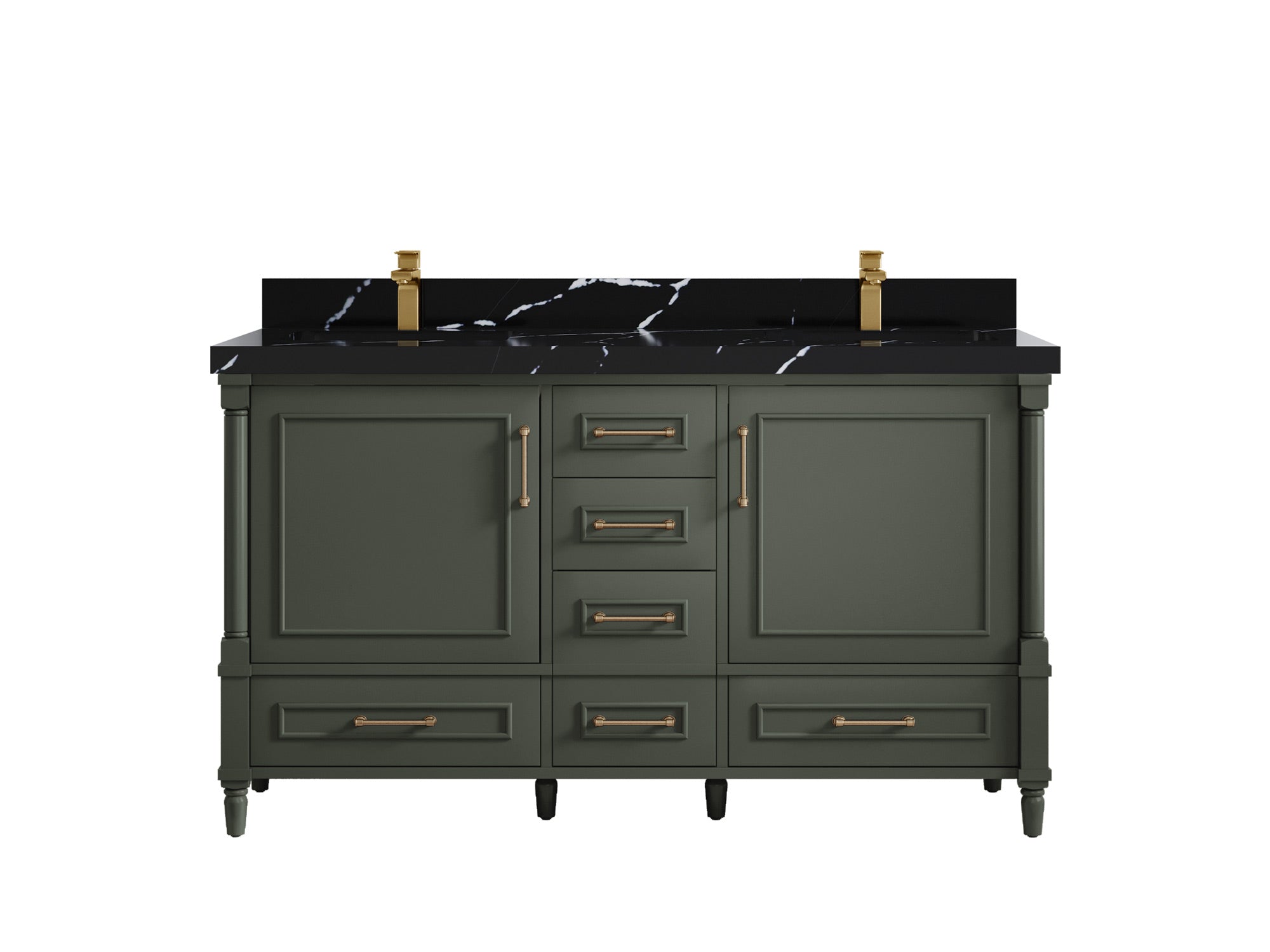Aberdeen 60 in. W x 22 in. D Double Sink Bathroom Vanity - Willow Bath and Vanity