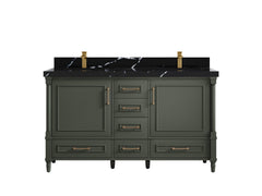 Aberdeen 60 in. W x 22 in. D Double Sink Bathroom Vanity - photo 12