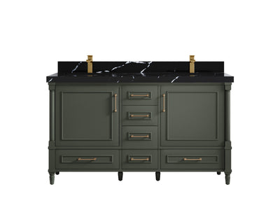 Aberdeen 60 in. W x 22 in. D Double Sink Bathroom Vanity - Willow Bath and Vanity