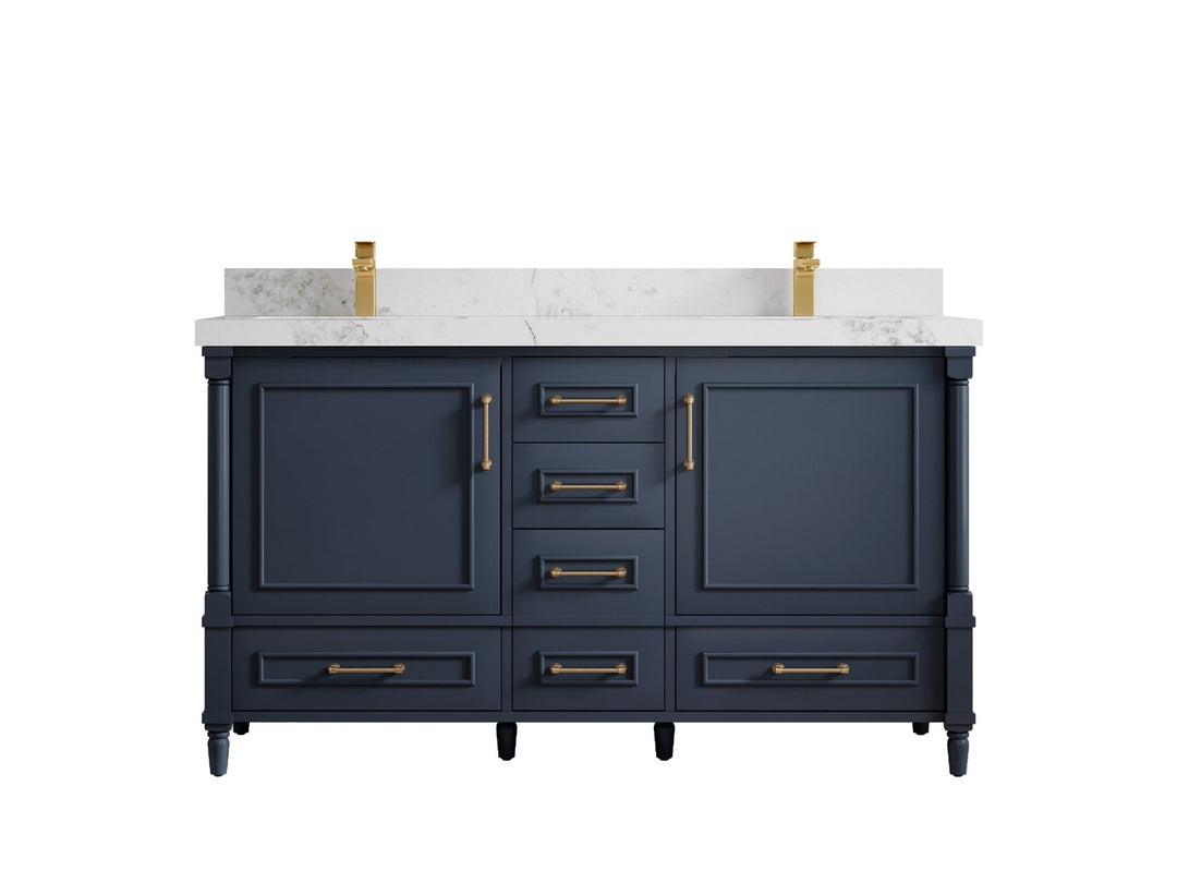 Aberdeen 60 in. W x 22 in. D Double Sink Bathroom Vanity - Willow Bath and Vanity