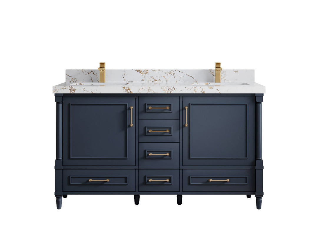 Aberdeen 60 in. W x 22 in. D Double Sink Bathroom Vanity - Willow Bath and Vanity
