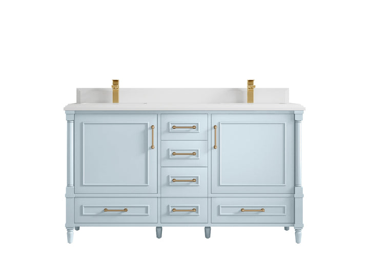 Aberdeen 60 in. W x 22 in. D Double Sink Bathroom Vanity - photo 29