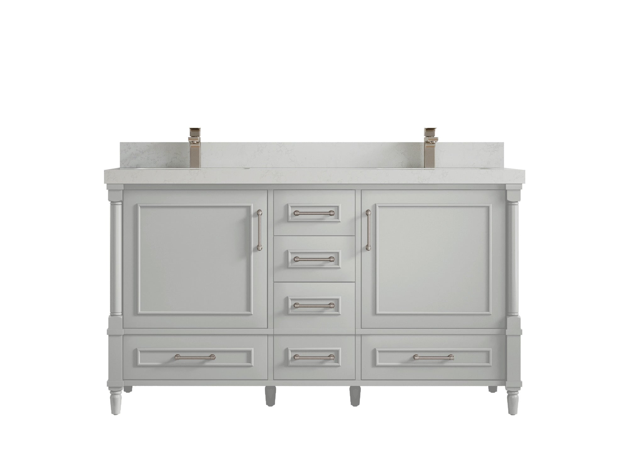 Aberdeen 60 in. W x 22 in. D Double Sink Bathroom Vanity - Willow Bath and Vanity