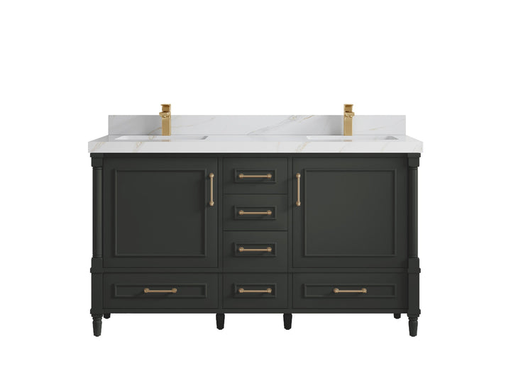 Aberdeen 60 in. W x 22 in. D Double Sink Bathroom Vanity - photo 20