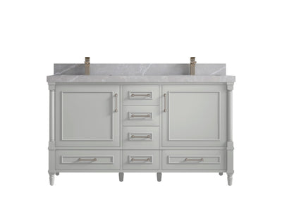 Aberdeen 60 in. W x 22 in. D Double Sink Bathroom Vanity - Willow Bath and Vanity