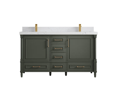Aberdeen 60 in. W x 22 in. D Double Sink Bathroom Vanity - Willow Bath and Vanity