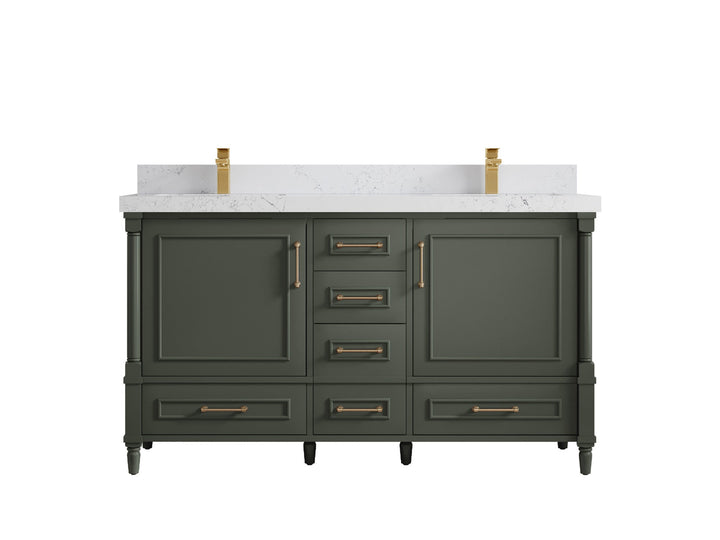Aberdeen 60 in. W x 22 in. D Double Sink Bathroom Vanity - photo 26