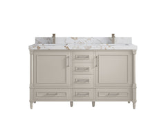 Aberdeen 60 in. W x 22 in. D Double Sink Bathroom Vanity - photo 37
