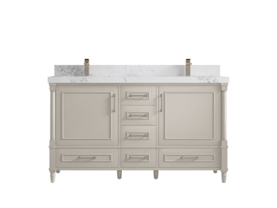 Aberdeen 60 in. W x 22 in. D Double Sink Bathroom Vanity - Willow Bath and Vanity