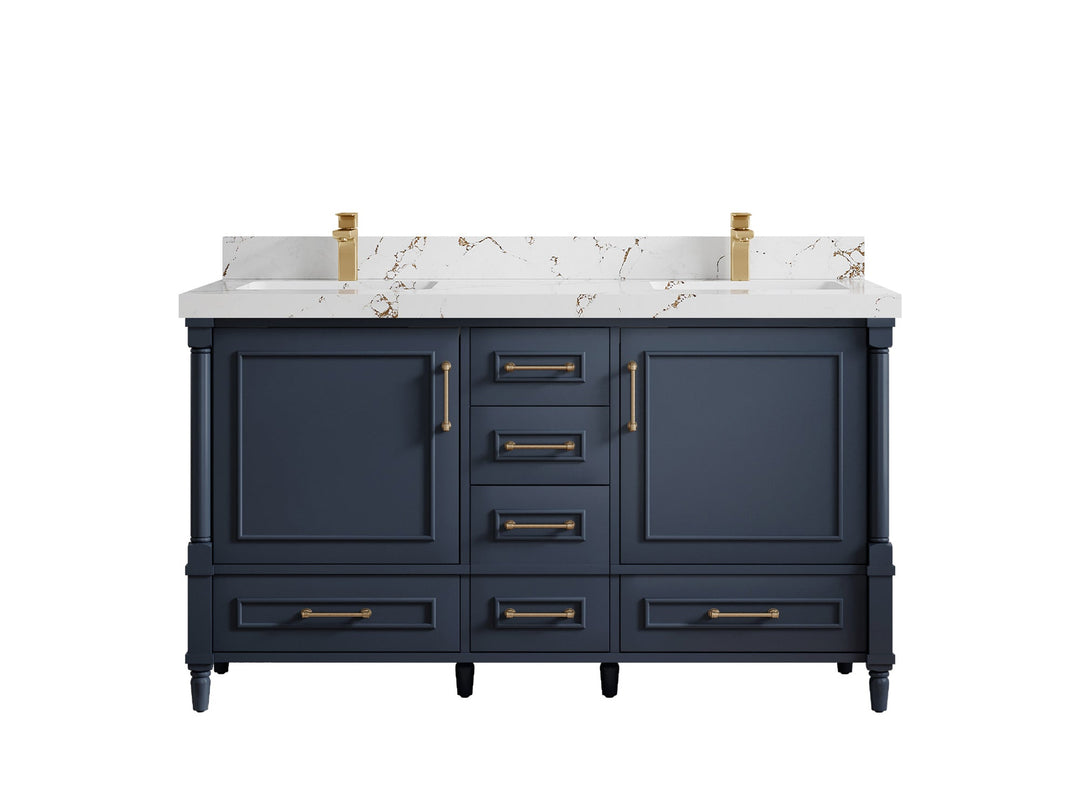 Aberdeen 60 in. W x 22 in. D Double Sink Bathroom Vanity - Willow Bath and Vanity