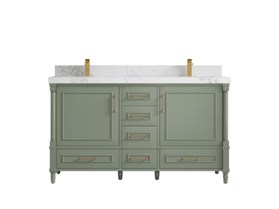 Aberdeen 60 in. W x 22 in. D Double Sink Bathroom Vanity - Willow Bath and Vanity
