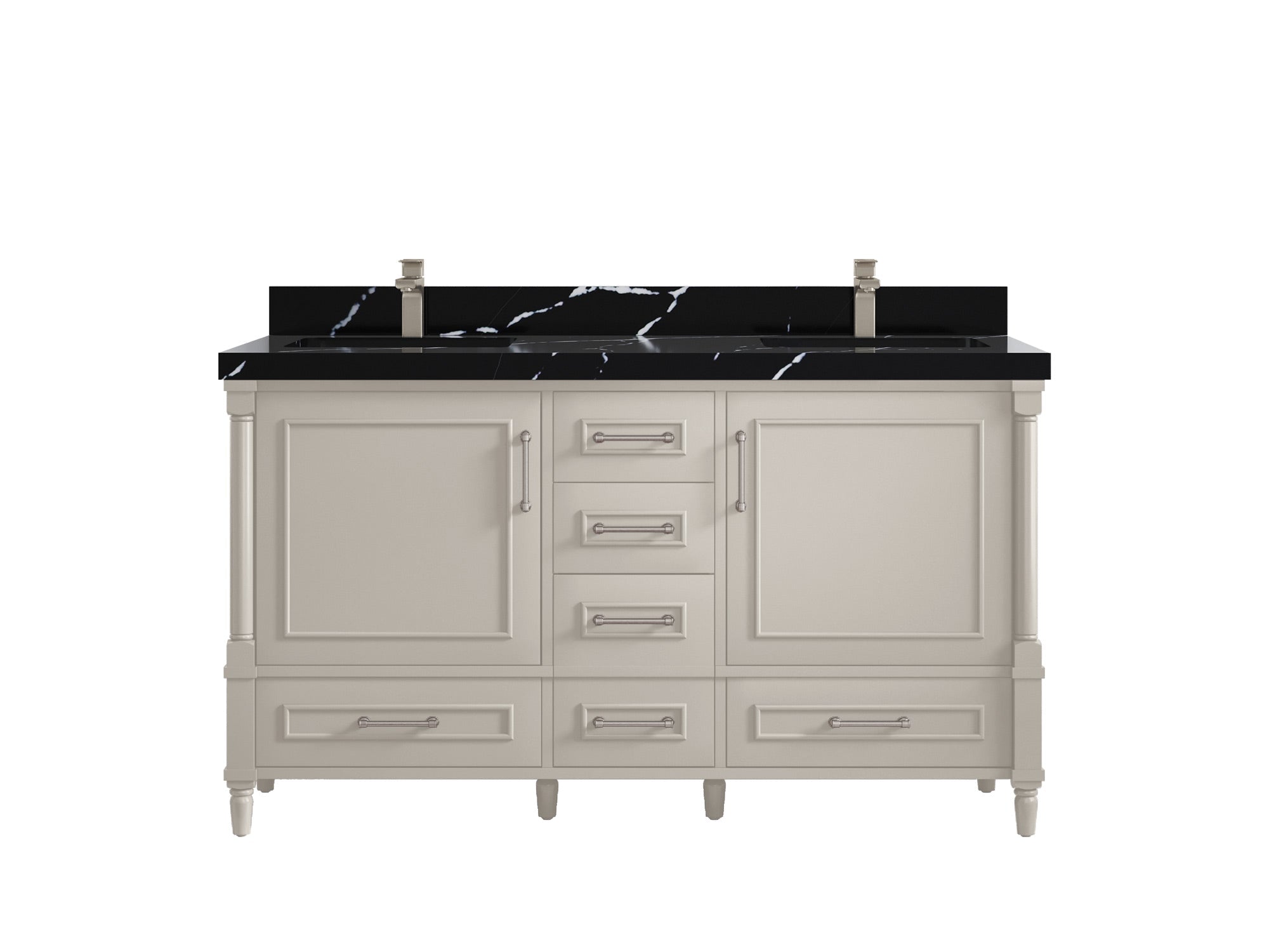 Aberdeen 60 in. W x 22 in. D Double Sink Bathroom Vanity - Willow Bath and Vanity