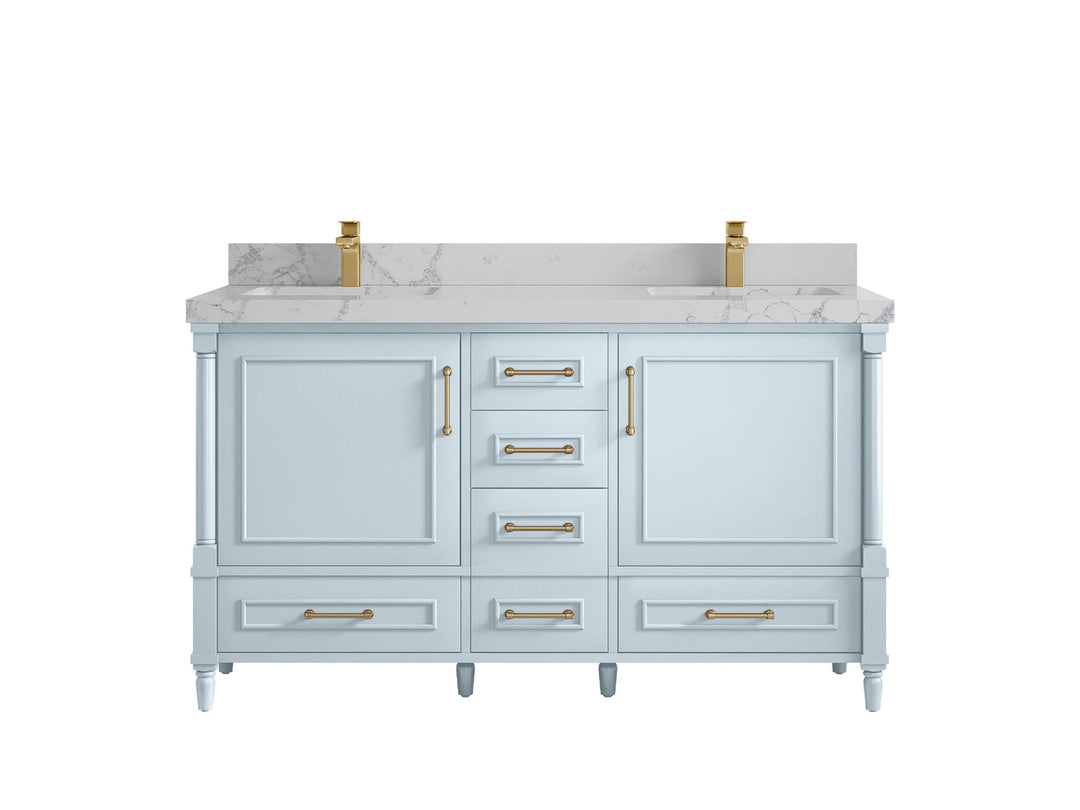 Aberdeen 60 in. W x 22 in. D Double Sink Bathroom Vanity - Willow Bath and Vanity