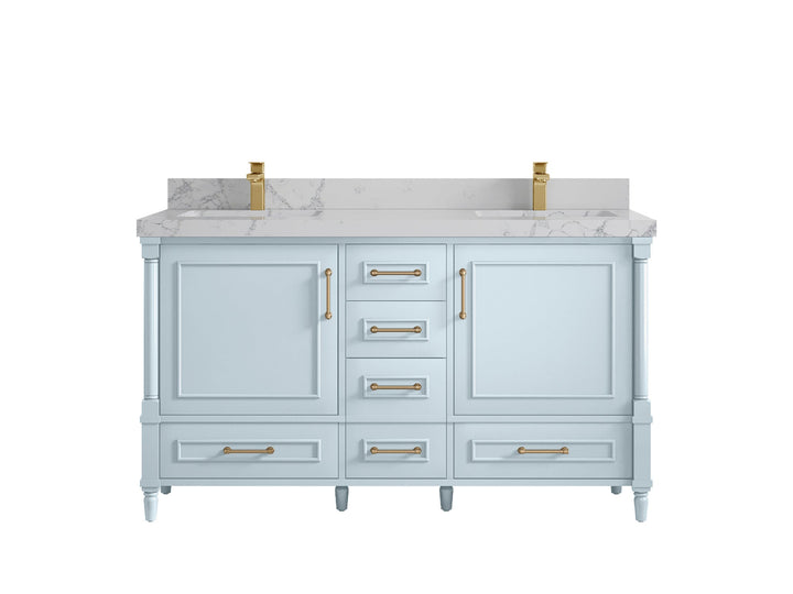 Aberdeen 60 in. W x 22 in. D Double Sink Bathroom Vanity - photo 43