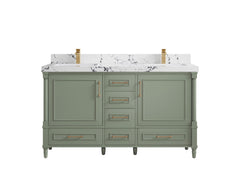 Aberdeen 60 in. W x 22 in. D Double Sink Bathroom Vanity - photo 38