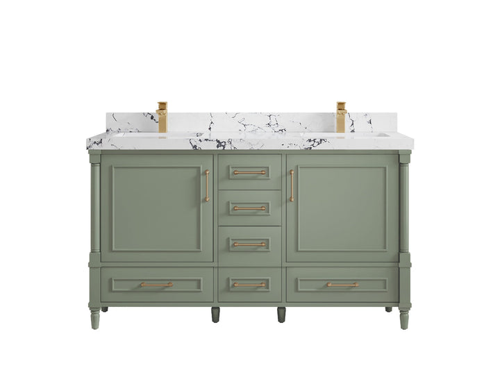 Aberdeen 60 in. W x 22 in. D Double Sink Bathroom Vanity - photo 38
