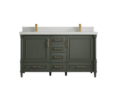 Aberdeen 60 in. W x 22 in. D Double Sink Bathroom Vanity - photo 10
