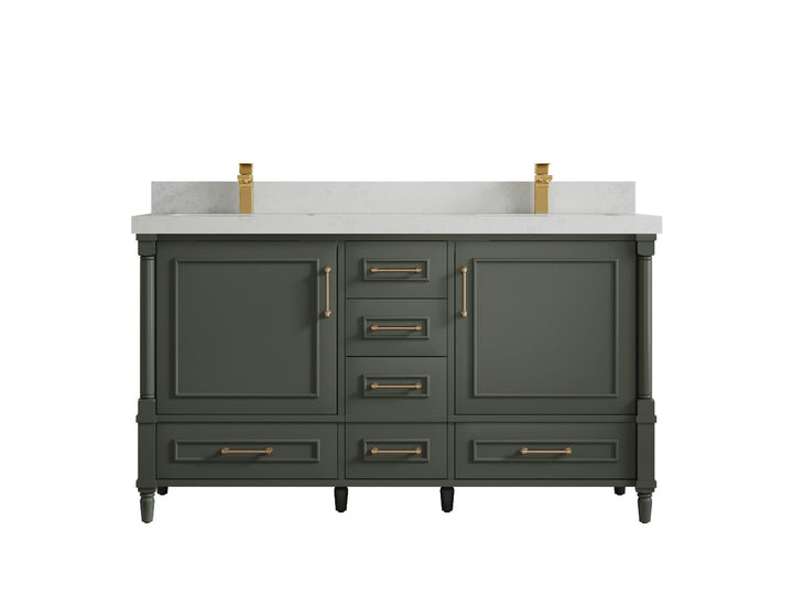 Aberdeen 60 in. W x 22 in. D Double Sink Bathroom Vanity - photo 10