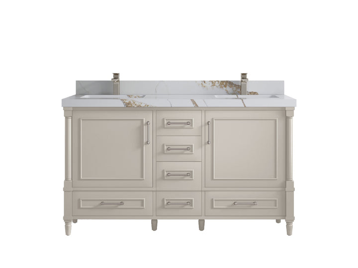 Aberdeen 60 in. W x 22 in. D Double Sink Bathroom Vanity - photo 11