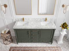 Aberdeen 60 in. W x 22 in. D Double Sink Bathroom Vanity - photo 7