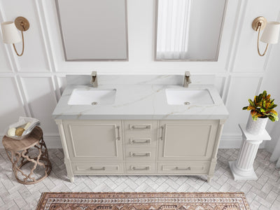 Aberdeen 60 in. W x 22 in. D Double Sink Bathroom Vanity - Willow Bath and Vanity