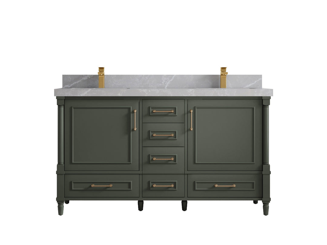 Aberdeen 60 in. W x 22 in. D Double Sink Bathroom Vanity - Willow Bath and Vanity
