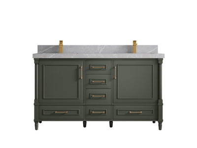 Aberdeen 60 in. W x 22 in. D Double Sink Bathroom Vanity - Willow Bath and Vanity