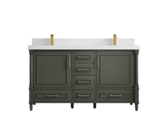Aberdeen 60 in. W x 22 in. D Double Sink Bathroom Vanity - photo 42