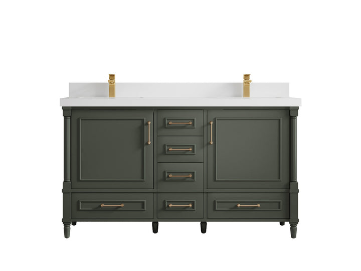 Aberdeen 60 in. W x 22 in. D Double Sink Bathroom Vanity - photo 42