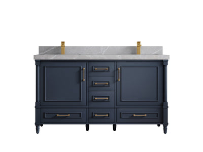 Aberdeen 60 in. W x 22 in. D Double Sink Bathroom Vanity - Willow Bath and Vanity