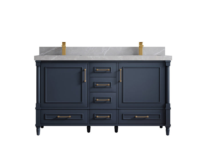 Aberdeen 60 in. W x 22 in. D Double Sink Bathroom Vanity - photo 32